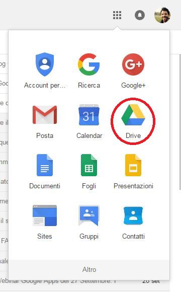 Google Drive Lista Applicazioni